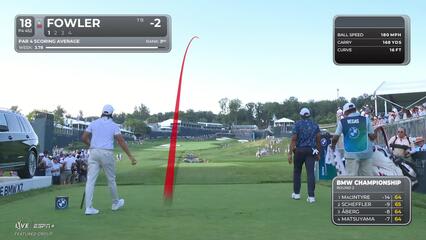Rickie Fowler | Round 2 | 18th hole | Shot 1 | 2025 BMW Championship