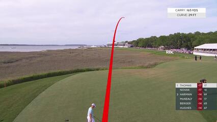 Justin Thomas | Round 4 | 18th hole | Shot 1 | 2025 RBC Heritage