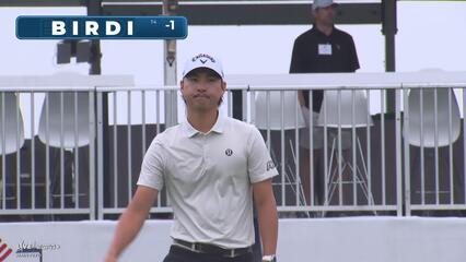 Min Woo Lee | Round 1 | 13th hole | Shot 3 | 2025 Houston Open