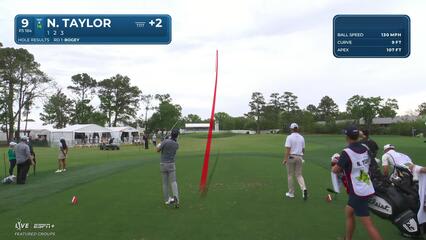 Nick Taylor | Round 2 | 9th hole | Shot 1 | 2025 Houston Open