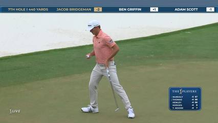 Jacob Bridgeman | Round 1 | 7th hole | Shot 4 | 2026 THE PLAYERS