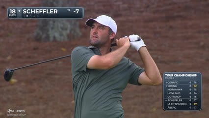 Scottie Scheffler | Round 2 | 18th hole | Shot 2 | 2026 TOUR Championship
