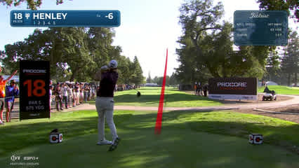 Russell Henley | Round 1 | 18th hole | Shot 1 | 2025 Procore