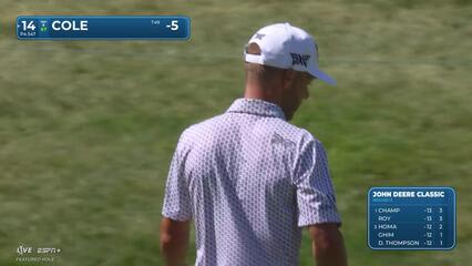 Eric Cole | Round 3 | 14th hole | Shot 4 | 2025 John Deere