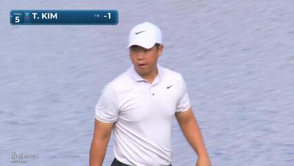 Tom Kim | Round 1 | 14th hole | Shot 4 | 2025 3M Open