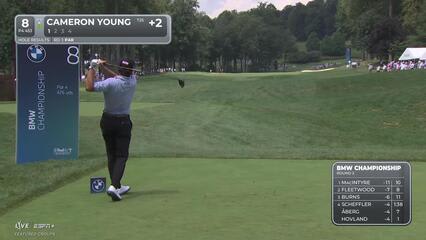 Cameron Young | Round 2 | 8th hole | Shot 1 | 2025 BMW Championship