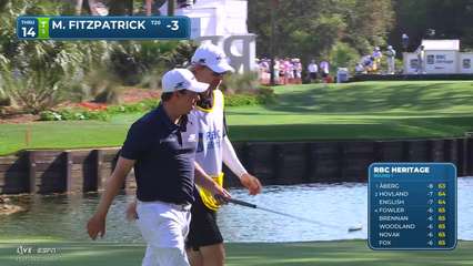 Matt Fitzpatrick | Round 1 | 14th hole | Shot 4 | 2026 RBC Heritage