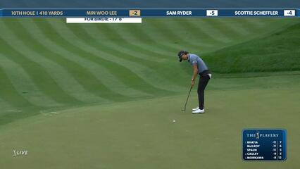 Min Woo Lee | Round 4 | 10th hole | Shot 4 | 2025 THE PLAYERS