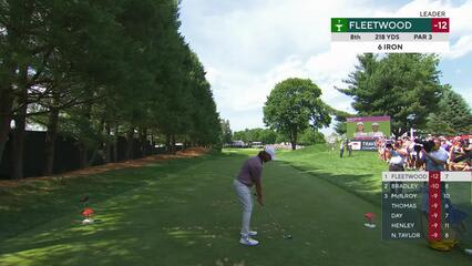 Tommy Fleetwood | Round 3 | 8th hole | Shot 1 | 2025 Travelers