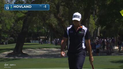 Viktor Hovland | Round 1 | 13th hole | Shot 5 | 2025 RBC Heritage