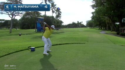 Hideki Matsuyama | Round 4 | 6th hole | Shot 1 | 2025 Sony Open