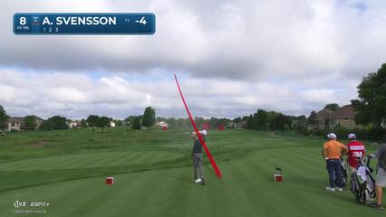 Adam Svensson | Round 1 | 8th hole | Shot 1 | 2025 3M Open