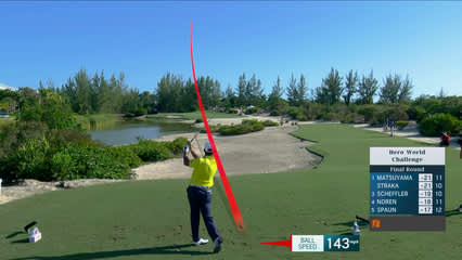 Hideki Matsuyama | Round 4 | 12th hole | Shot 1 | 2025 Hero World Challenge