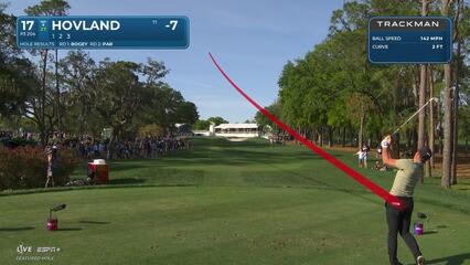 Viktor Hovland | Round 3 | 17th hole | Shot 1 | 2025 Valspar