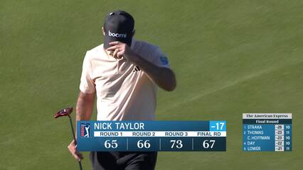 Nick Taylor | Round 4 | 18th hole | Shot 4 | 2025 The American Express