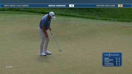 Viktor Hovland | Round 3 | 10th hole | Shot 5 | 2026 THE PLAYERS