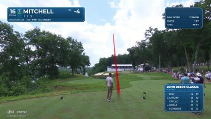 Keith Mitchell | Round 3 | 16th hole | Shot 1 | 2025 John Deere