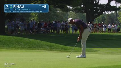 Tony Finau | Round 3 | 7th hole | Shot 4 | 2025 Travelers