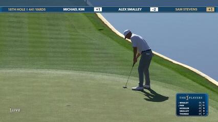 Sam Stevens | Round 1 | 18th hole | Shot 4 | 2025 THE PLAYERS