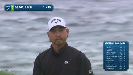 Min Woo Lee | Round 3 | 7th hole | Shot 2 | 2026 AT&T Pebble Beach