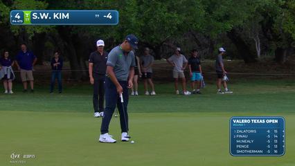 Si Woo Kim | Round 1 | 4th hole | Shot 5 | 2026 Valero