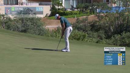 Nick Dunlap | Round 2 | 16th hole | Shot 2 | 2025 World Wide Technology