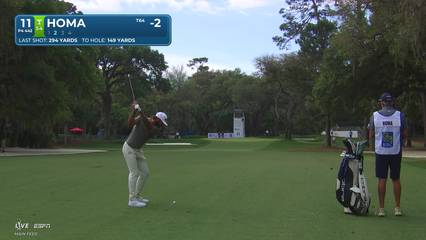 Max Homa | Round 4 | 11th hole | Shot 2 | 2026 RBC Heritage