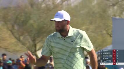 Scottie Scheffler | Round 3 | 10th hole | Shot 4 | 2025 WM Phoenix Open