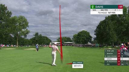 Cam Davis | 2024 Rocket Mortgage | Round 4 | 16th hole | Shot 2