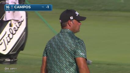 Rafael Campos | Round 1 | 16th hole | Shot 2 | 2025 Valero