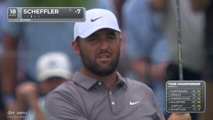 Scottie Scheffler | Round 2 | 18th hole | Shot 3 | 2025 TOUR Championship