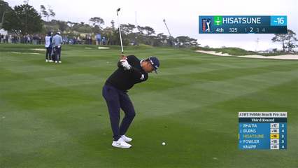 Ryo Hisatsune | Round 3 | 4th hole | Shot 2 | 2026 AT&T Pebble Beach