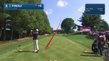 Tony Finau | Round 3 | 8th hole | Shot 1 | 2025 Travelers