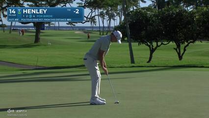 Russell Henley | Round 1 | 14th hole | Shot 3 | 2025 Sony Open
