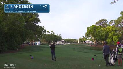 Mason Andersen | Round 4 | 4th hole | Shot 1 | 2025 Valspar