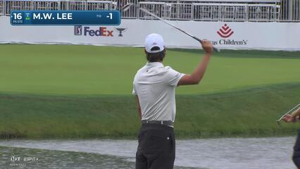 Min Woo Lee | Round 1 | 16th hole | Shot 3 | 2025 Houston Open