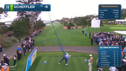 Scottie Scheffler | Round 3 | 13th hole | Shot 1 | 2026 AT&T Pebble Beach