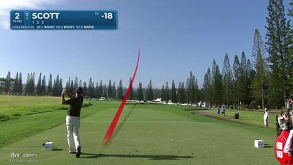 Adam Scott | Round 4 | 2nd hole | Shot 1 | 2025 The Sentry
