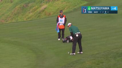 Hideki Matsuyama | Round 3 | 10th hole | Shot 3 | 2025 AT&T Pebble Beach
