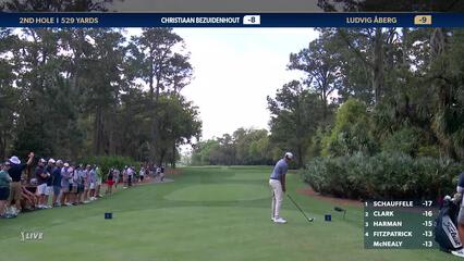 Ludvig Aberg | 2024 THE PLAYERS | Round 4 | 2nd hole | Shot 1