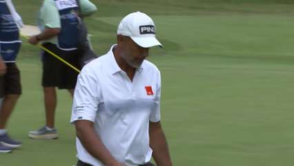 Arjun Atwal | Round 1 | 5th hole | Shot 4 | 2025 Stifel