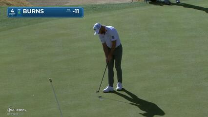 Sam Burns | Round 3 | 4th hole | Shot 3 | 2025 The American Express