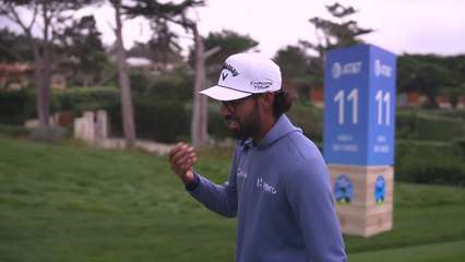 Akshay Bhatia | Round 4 | 11th hole | Shot 1 | 2026 AT&T Pebble Beach