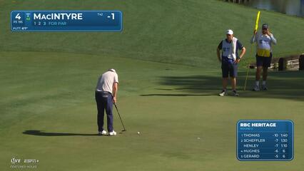 Robert MacIntyre | Round 2 | 4th hole | Shot 3 | 2025 RBC Heritage
