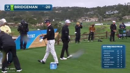 Jacob Bridgeman | Round 4 | 7th hole | Shot 1 | 2026 AT&T Pebble Beach