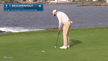 Christiaan Bezuidenhout | Round 4 | 7th hole | Shot 3 | 2025 AT&T Pebble Beach