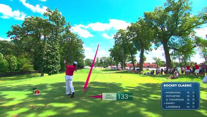 Hideki Matsuyama | Round 3 | 9th hole | Shot 1 | 2025 Rocket Classic