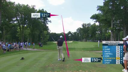 Davis Thompson | Round 3 | 7th hole | Shot 1 | 2025 John Deere