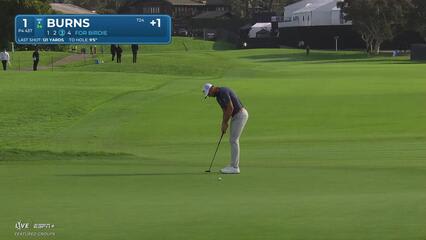 Sam Burns | Round 3 | 1st hole | Shot 4 | 2025 Genesis