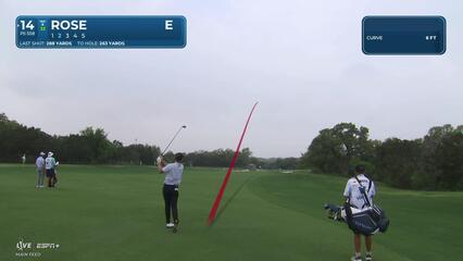 Justin Rose | Round 1 | 14th hole | Shot 2 | 2025 Valero